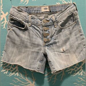 Old Navy Size 8 Button Fly Jean Shorts